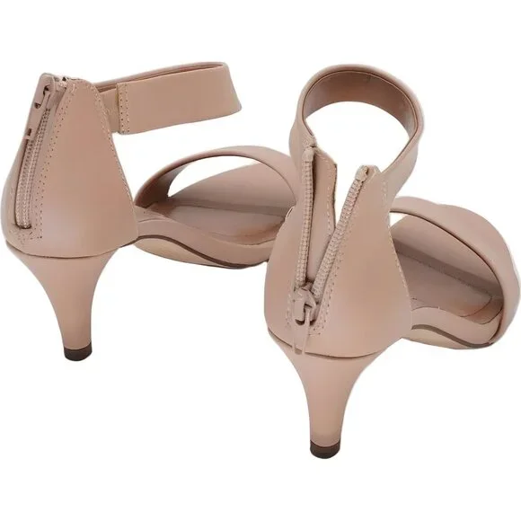 Style Co Paycee Two-Piece Dress Sandals Soft Nude Heels US 5.5 - Picture 3 of 6